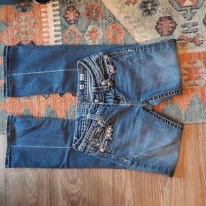 Miss Me Jeans MP7088B Simple Rhinestone Bootcut